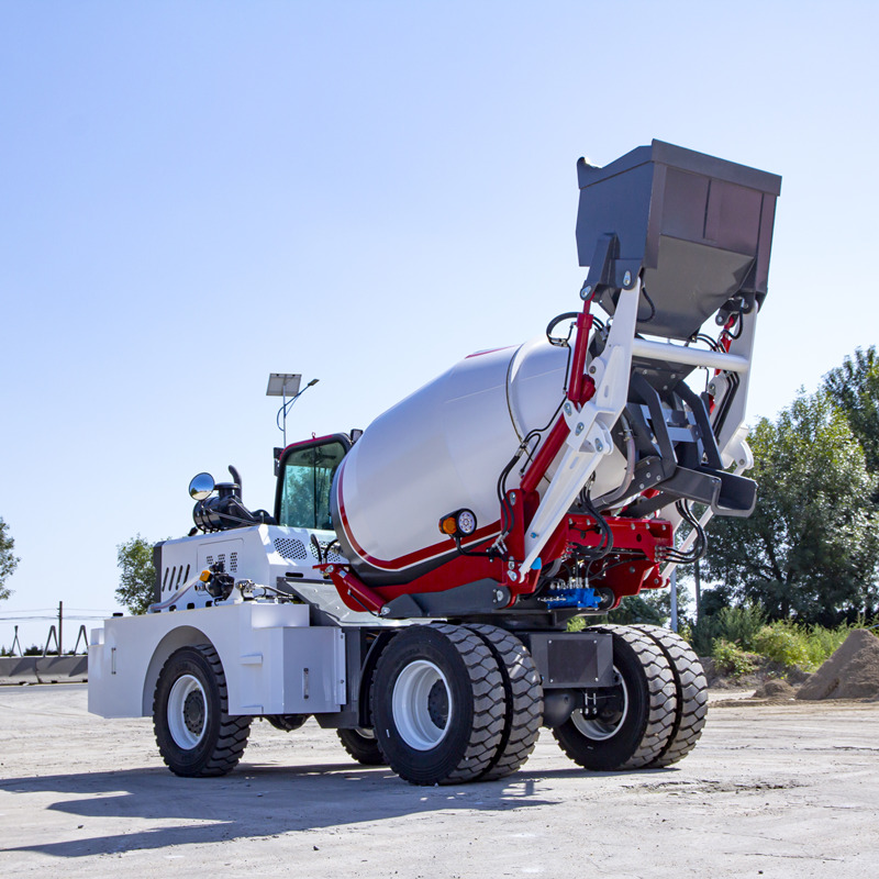 High Efficiency Self Propelled Mobile Concrete Mixer 4 Cubic Meter